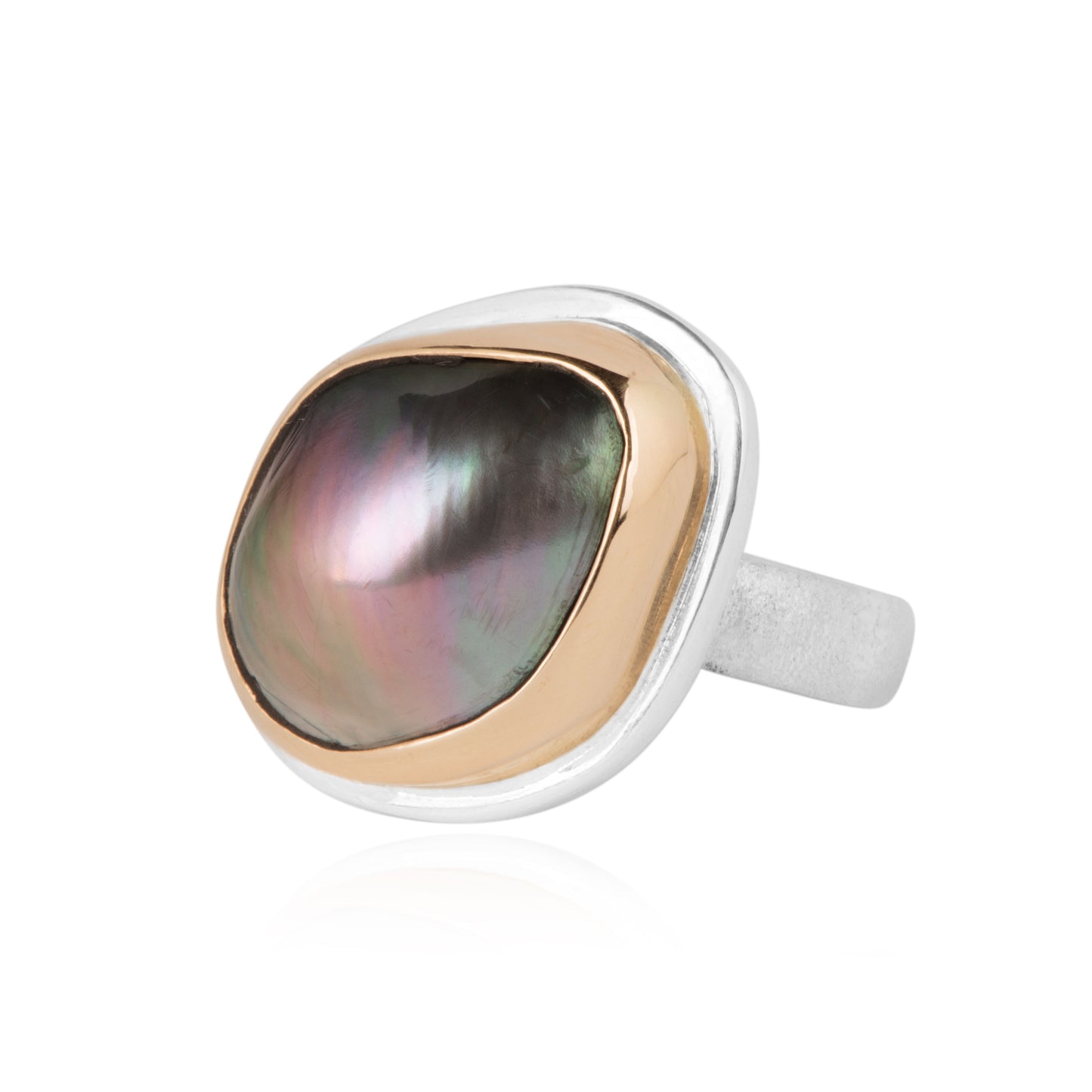 Unika ring med perle