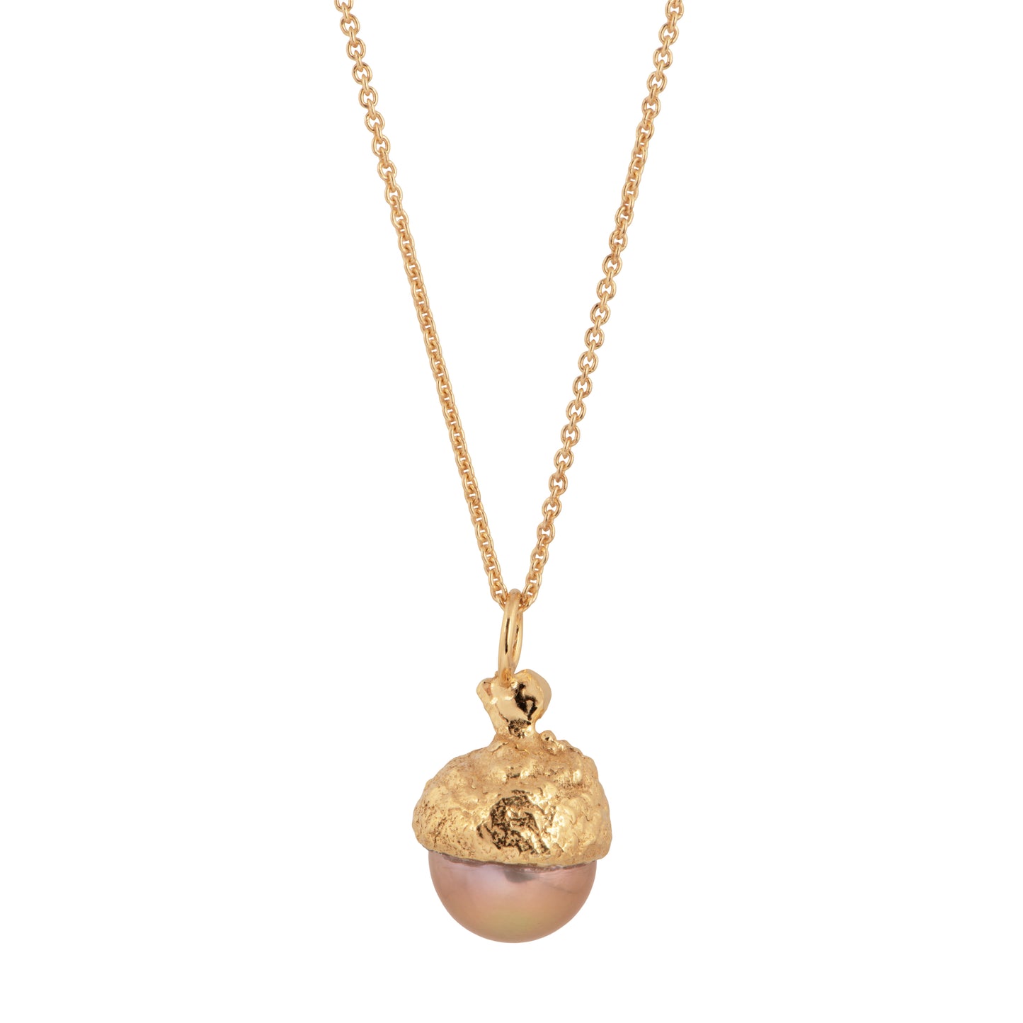 Natur agern i Halskæde