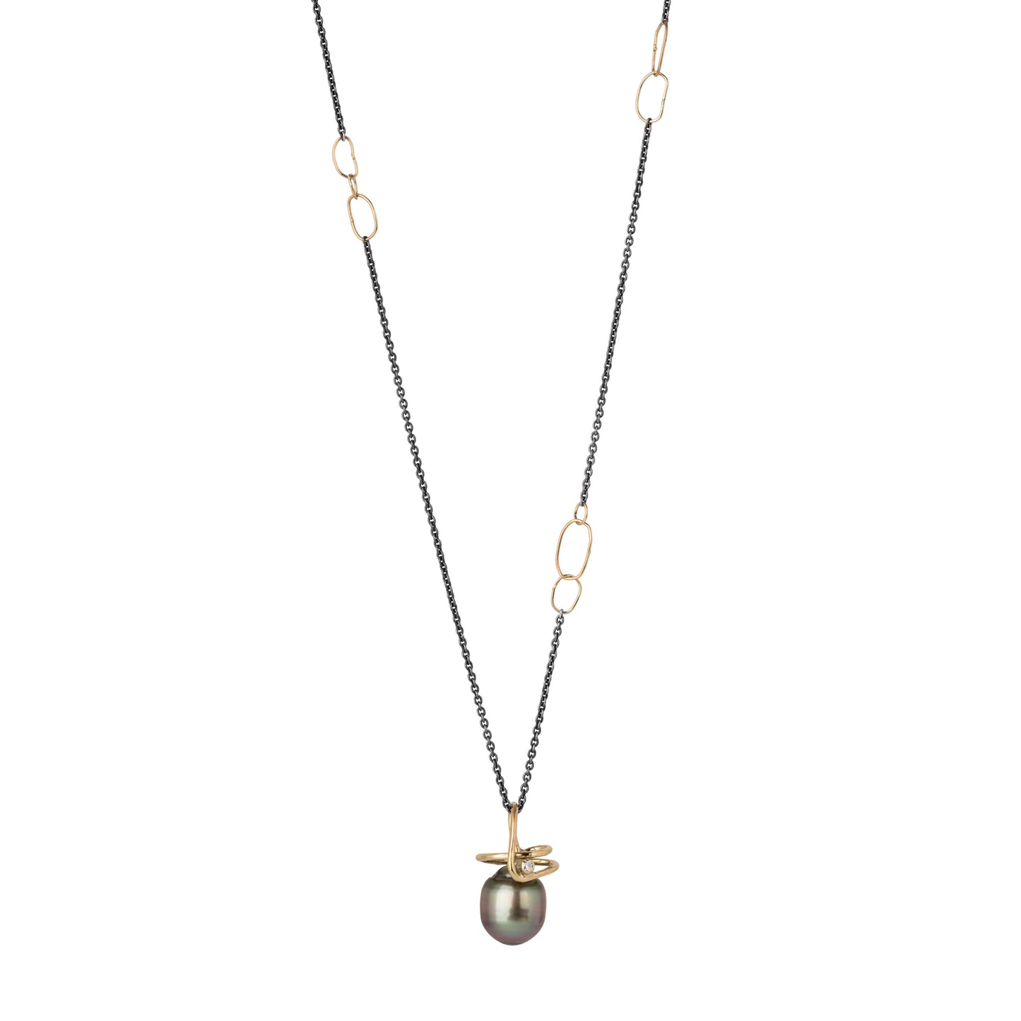 Halskæde med unika vedhæng Tahiti Perle