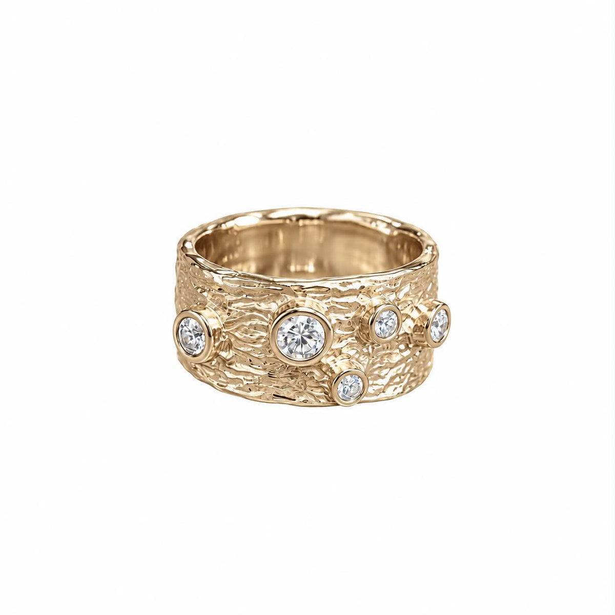 Ring SOFT LINES med brillanter